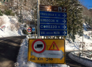 Passo dei Mandrioli chiuso nel tratto romagnolo. Percorribile quello toscano