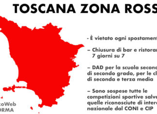 Toscana da domenica 15 è zona ROSSA: ecco le attività che possono rimanere aperte e quelle che devono chiudere