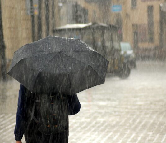 Allerta meteo ‘gialla’ prorogata per tutto domani, lunedì 4 gennaio