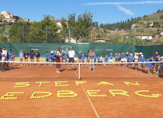 Stefan Edberg in visita al Tennis Club Castiglionese