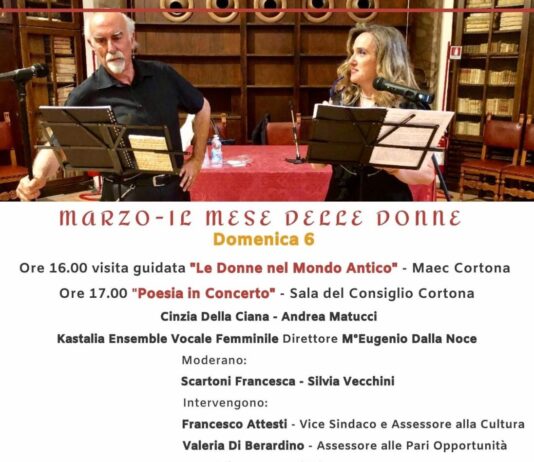 Cortona, «Il mese delle donne»: aspettando l’otto marzo con visite guidate, poesie e ensemble vocale femminile