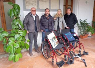 Donati ausili sanitari all’Ente Serristori da parte della famiglia Naldi in nome del compianto Mario