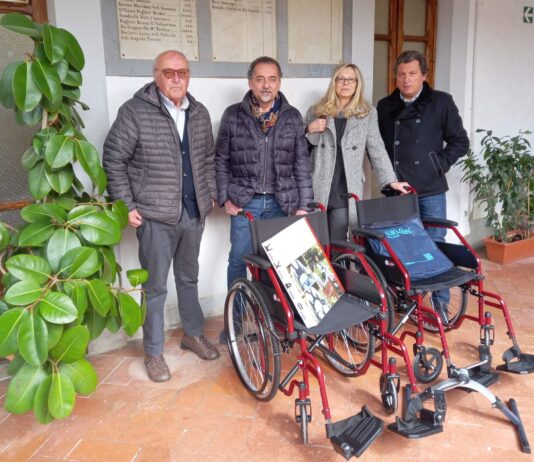 Donati ausili sanitari all’Ente Serristori da parte della famiglia Naldi in nome del compianto Mario