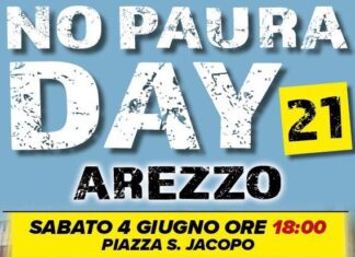 Sabato 4 giugno torna ad Arezzo il “No Paura Day”