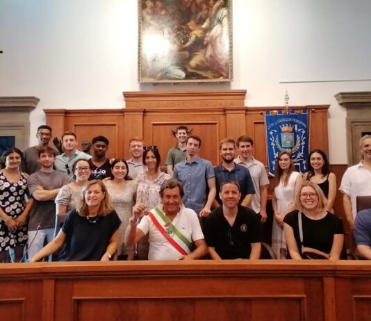 Castiglion Fiorentino: ricevuti dal sindaco Agnelli gli studenti della Virginia Military Institute di Lexington