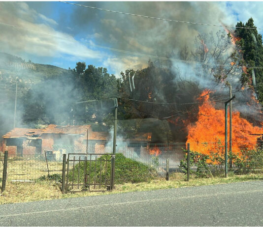 Domato l’incendio a Santa Margherita in Val di Chio