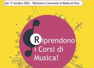 Iniziano le lezioni alla Scuola di Musica Comunale “Chiave di Sol” di Badia al Pino