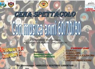 Cena e concerto per il Calcit a Montecchio Vesponi