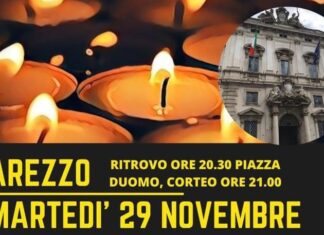 Veglia notturna in Piazza Grande per la libertà di scelta