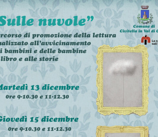 “Sulle nuvole”: percorso di promozione della lettura alla Biblioteca comunale di Civitella finalizzato all’avvicinamento dei bambini e delle bambine al libro e alle storie