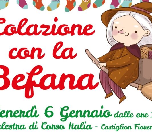 “Colazione con la Befana”. Venerdì mattina, 6 gennaio, dalle ore 10 alle 13 circa, presso la palestra degli Scolopi, verrà offerta a tutti i bimbi la colazione e la calza