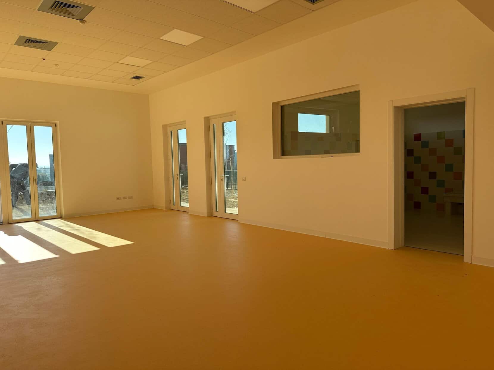 Cortona, sopralluogo del sindaco al cantiere del nido Il Castello