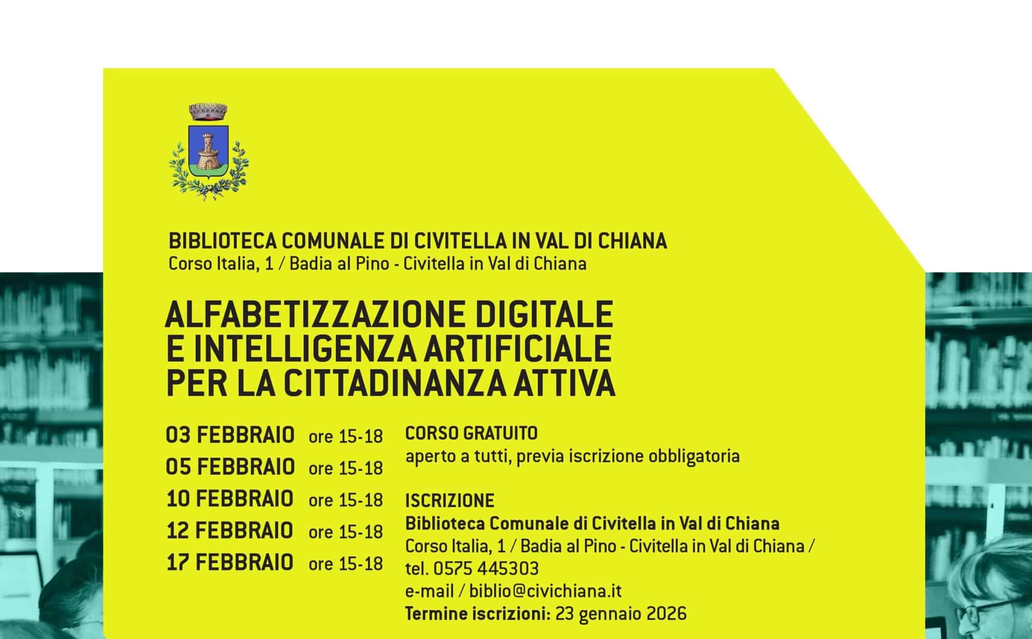 Corso di Alfabetizzazione digitale alla Biblioteca di Civitella