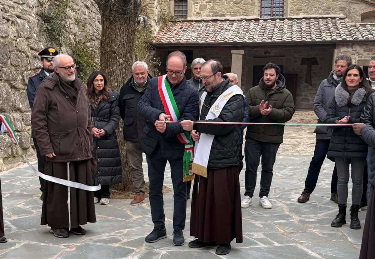 Cortona, conclusi i lavori al piazzale della Chiesa de Le Celle