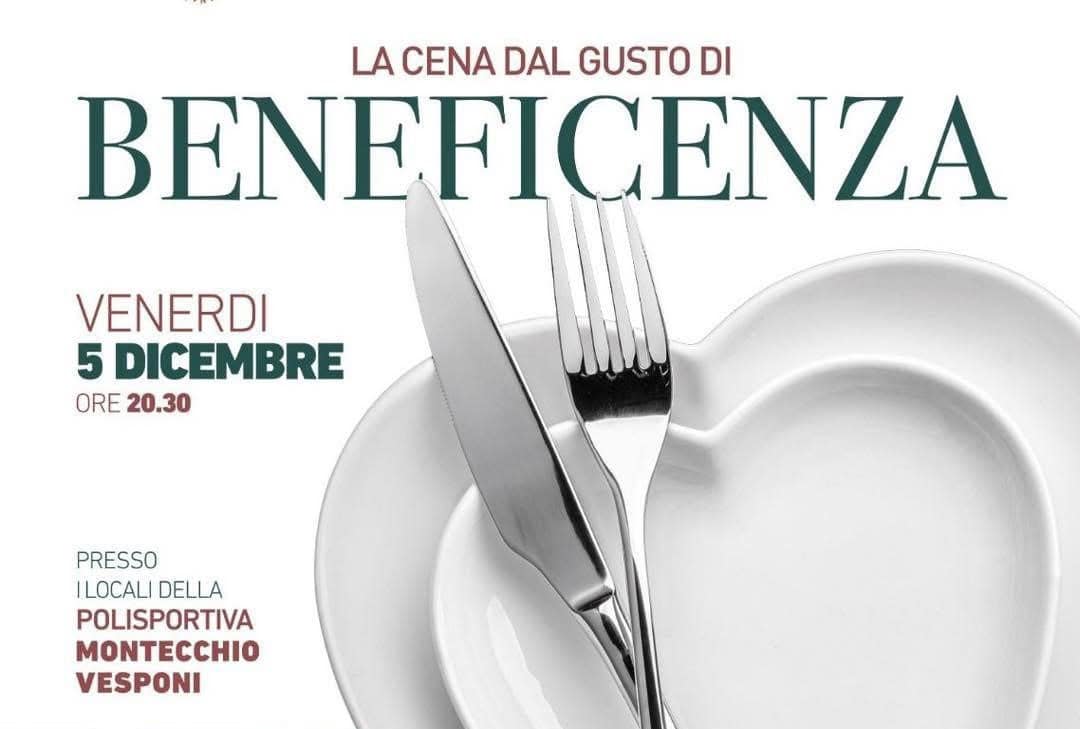 Polisportiva Montecchio Vesponi: la “Cena dal gusto di Beneficenza”