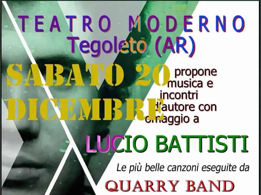 Teatro Moderno di Tegoleto: omaggio a Lucio Battisti