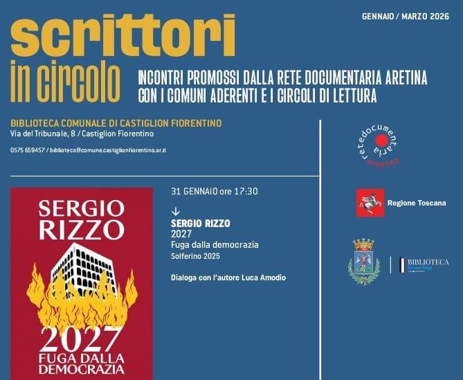 A Castiglion Fiorentino l’incontro con lo scrittore Sergio Rizzo