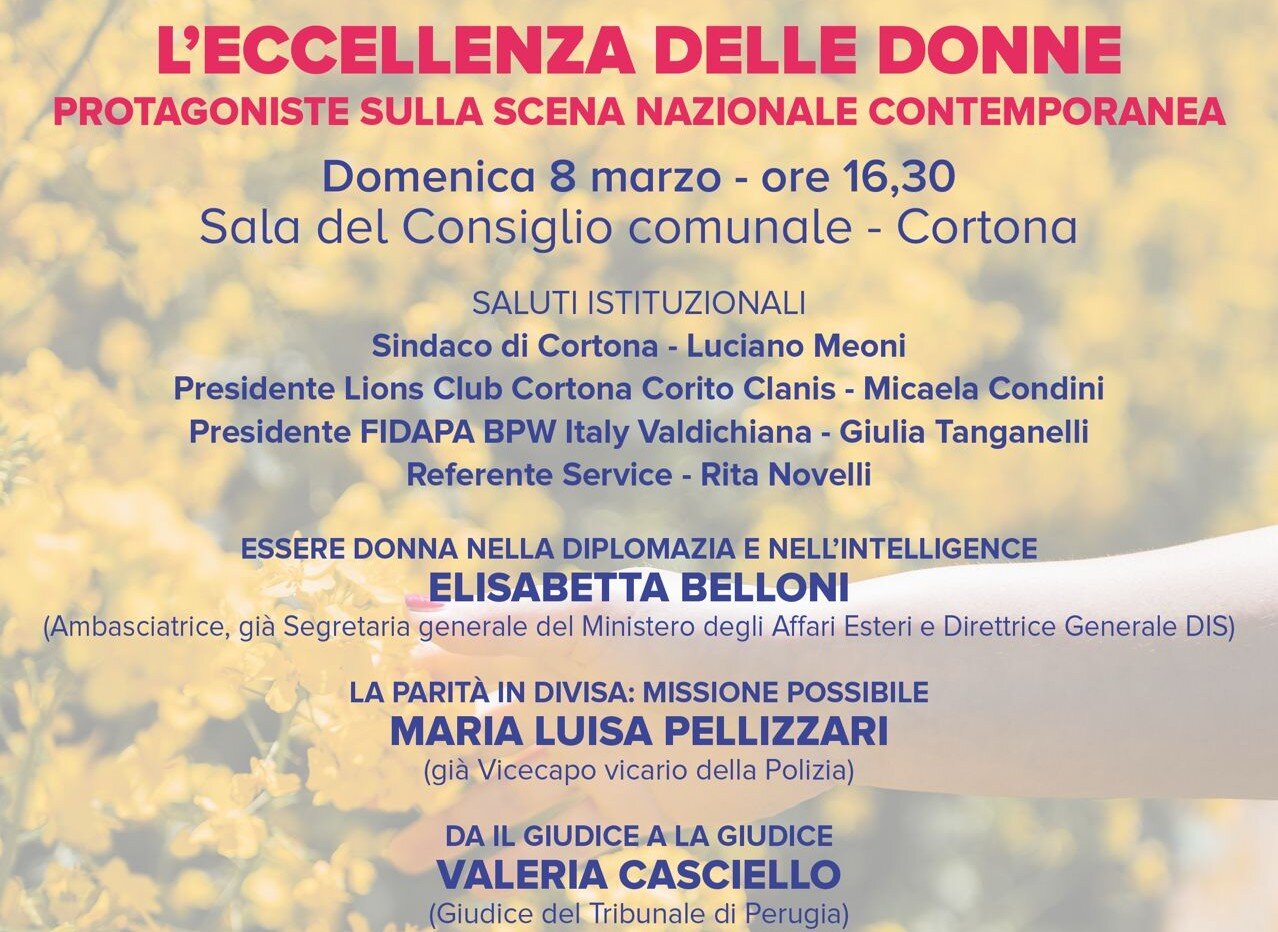 A Cortona le protagoniste «L’eccellenza delle donne»