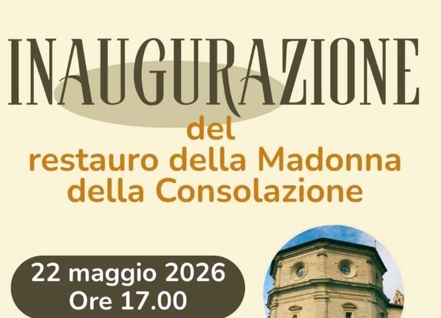Castiglion Fiorentino: restauro della Madonna della Consolazione
