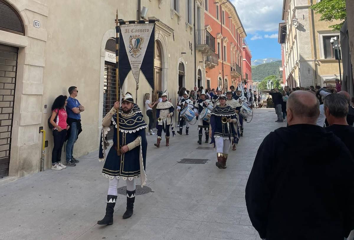 L’Ente Palio dei Rioni di Castiglion Fiorentino a L’Aquila
