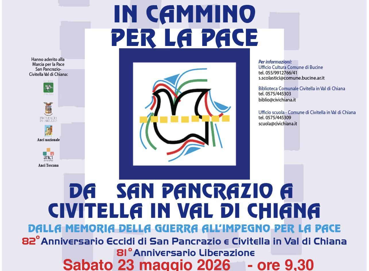 Marcia per la Pace da San Pancrazio a Civitella il 23 maggio