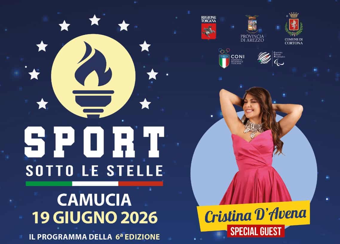 Venerdì 19 giugno Cortona si prepara a «Sport sotto le stelle»
