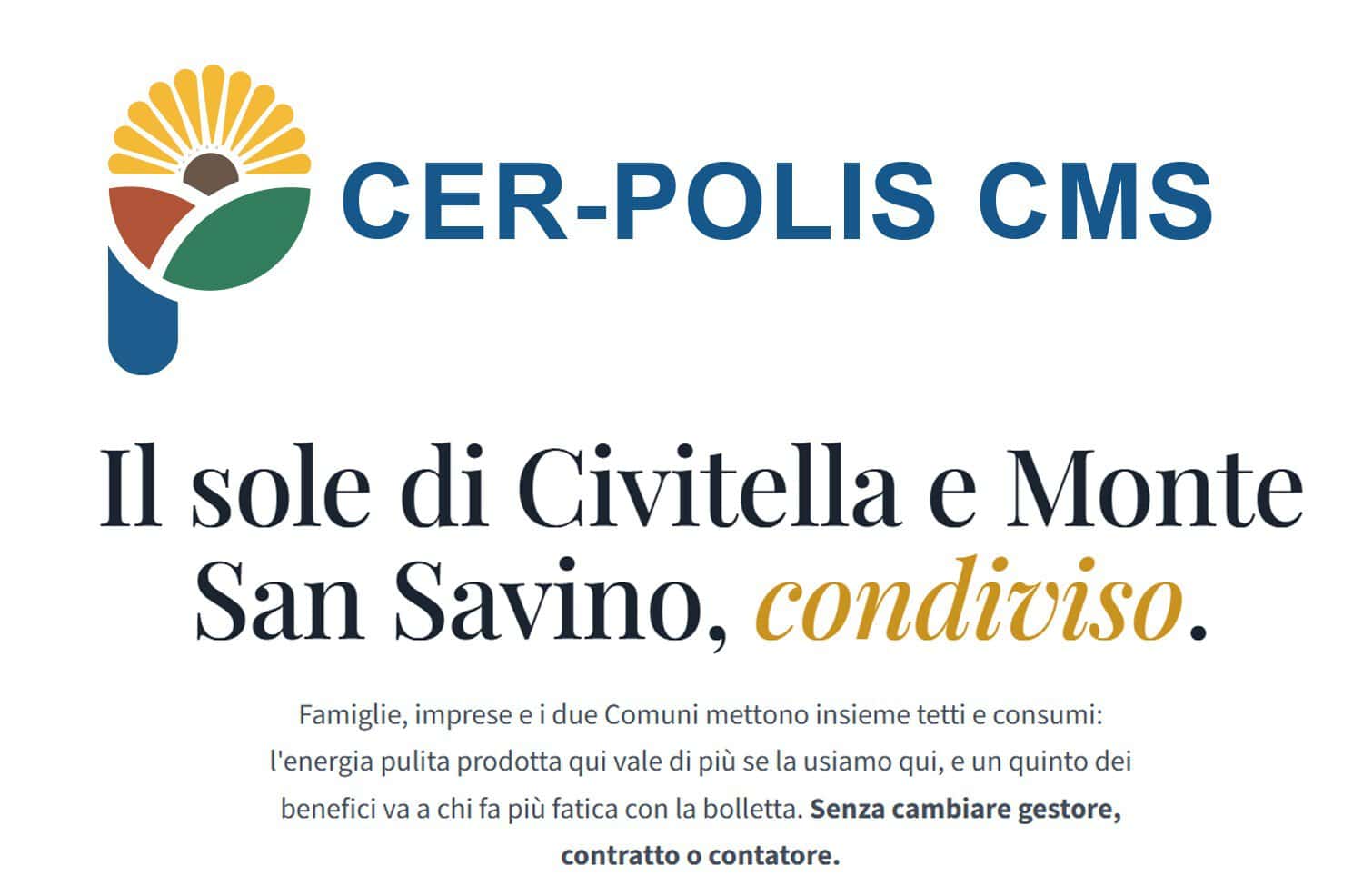 “Cer-Polis CMS”: incontri pubblici nelle frazioni di Civitella